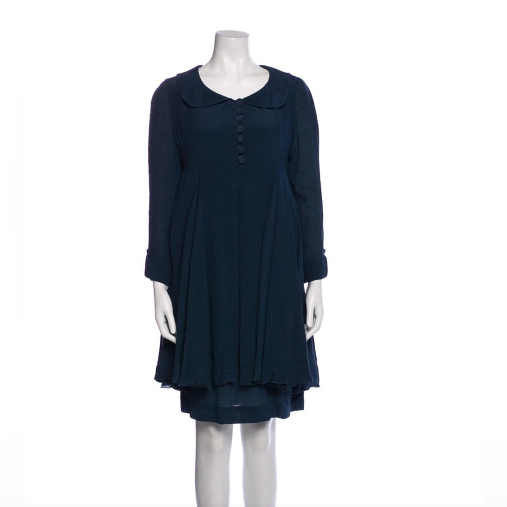Vintage 90s Chloé Two-Piece Navy Dress Set